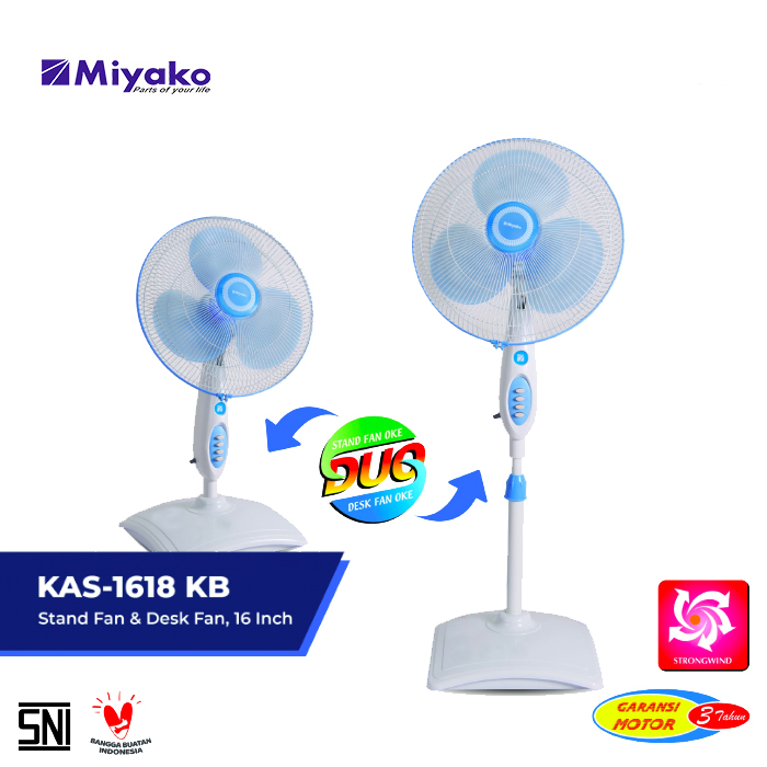 Miyako Standing Fan - KAS1618KB